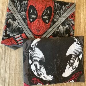 Marvel Deadpool and Venom Graphic Tee Bundle
